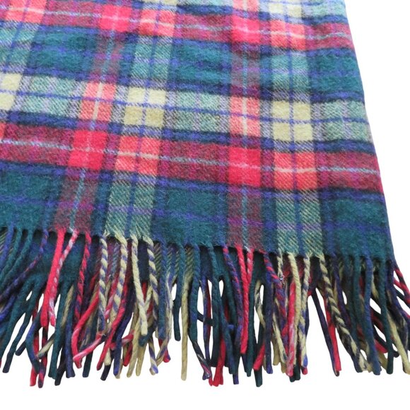 Vintage Ingles Buchan Scotland Wool Tartan Throw Blanket 58 x 70 Buchanan Modern - Picture 6 of 11
